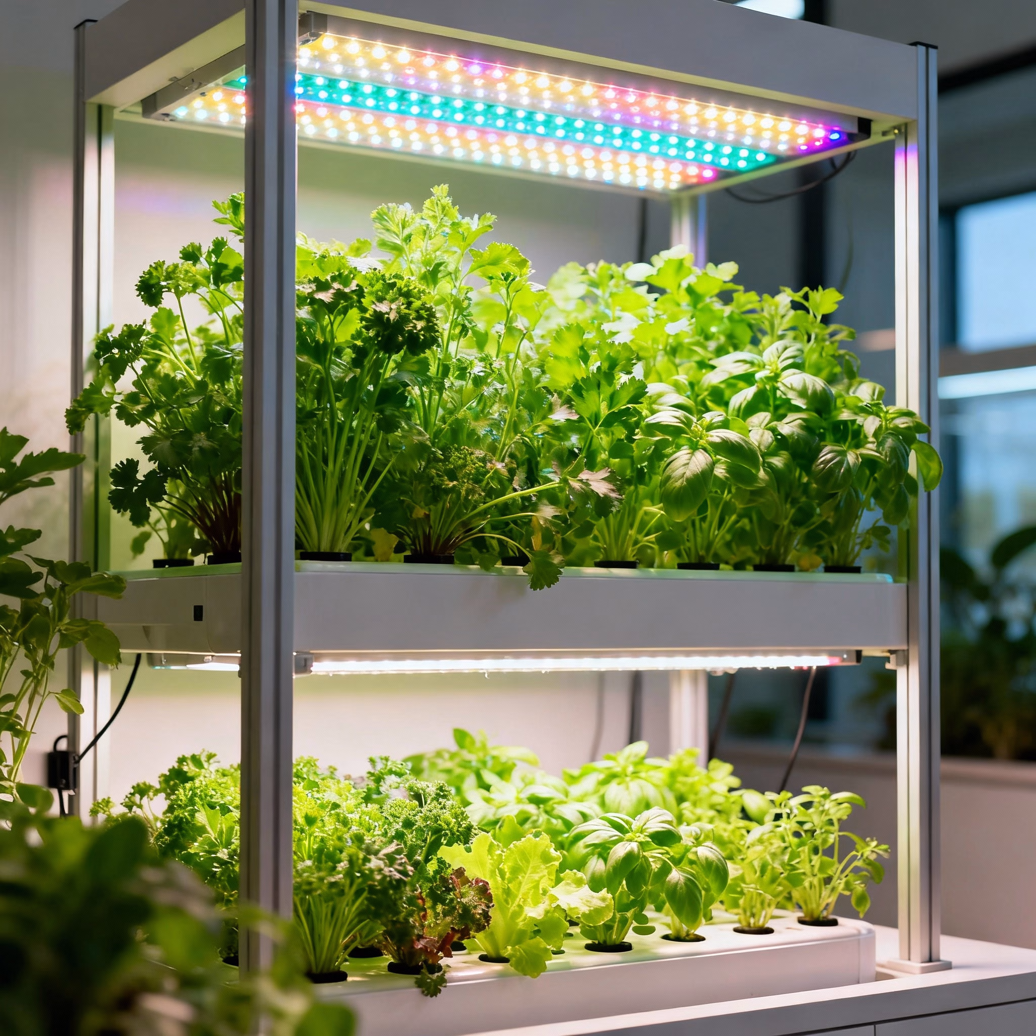 2 tier Hydroponic herb garden